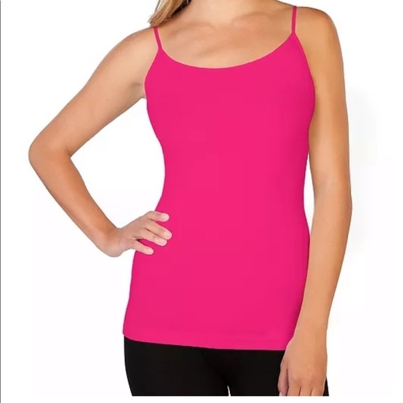 💸Charlotte Russe Fuchsia Reversible Basic Tank Top Size S/M - Picture 1 of 7